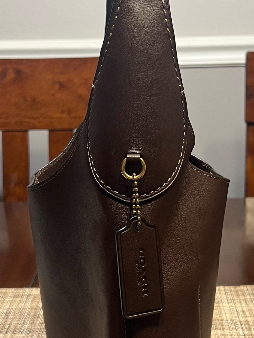 Coach Brooklyn Shoulder Bag 28 in maple - Picture 8 of 11